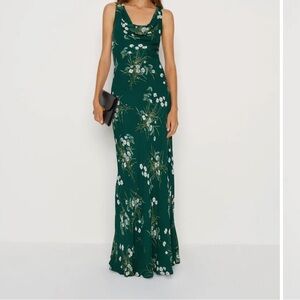 Reformation Annabelle Dress Green - Size 0